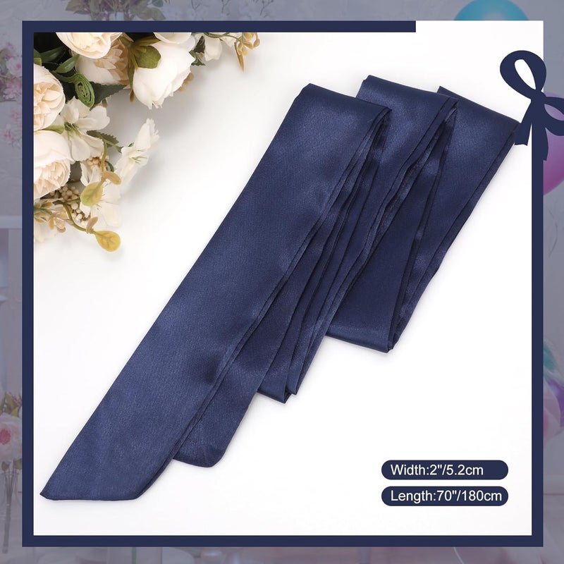WHIPPY Sash Belt for Girls Dress Kids Long Waist Belts for Wedding Party 2'' Wide - Image 4